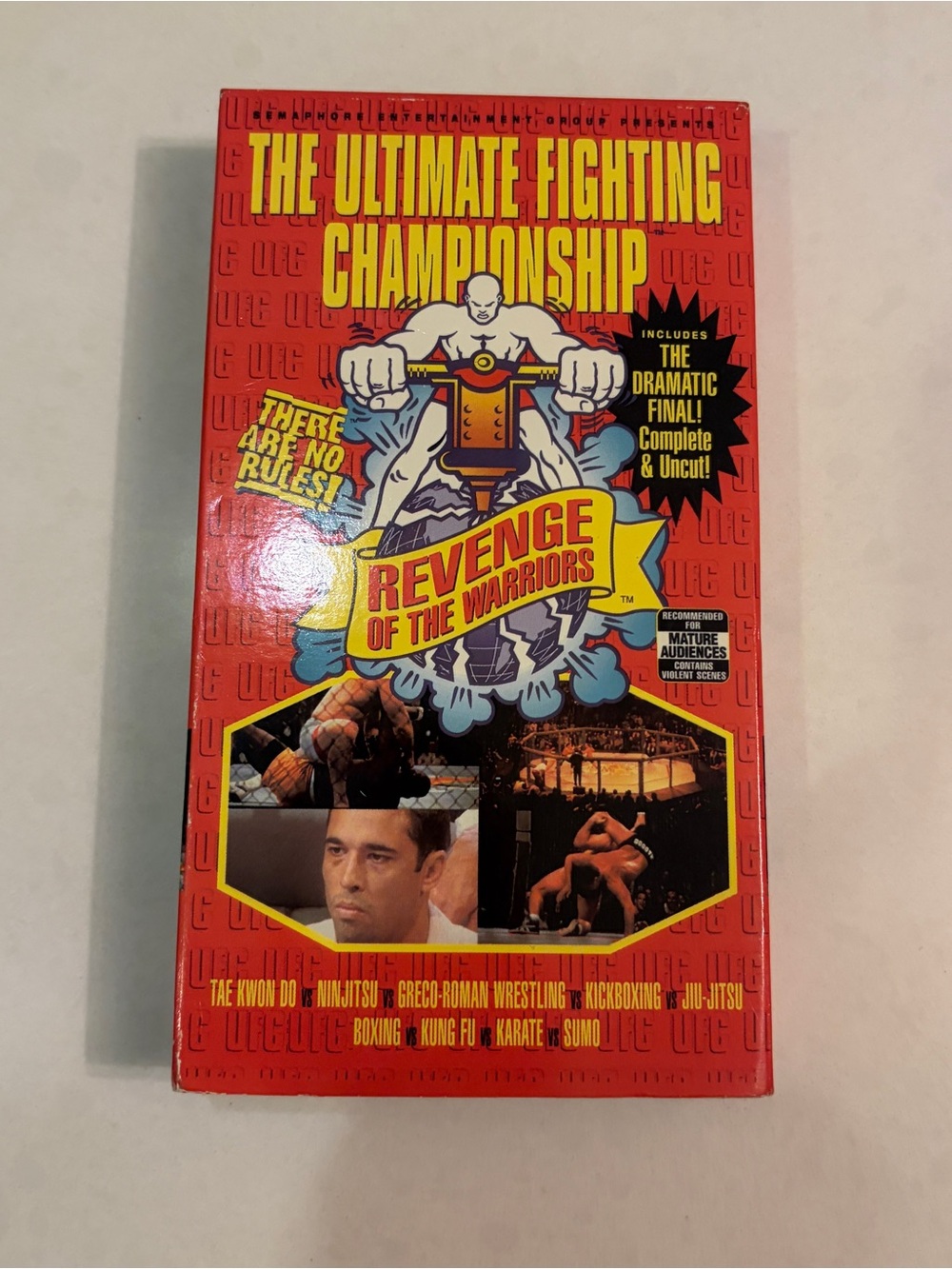 UFC The Beginning 1994 VHS The Ultimate Fighting Championship Revenge Warriors
